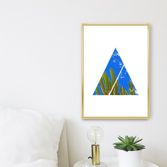 Unframed 12x16 minimalist succulent art print - Picture 2 of 4